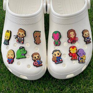 26 Super Hero Shoe Charms Bundle